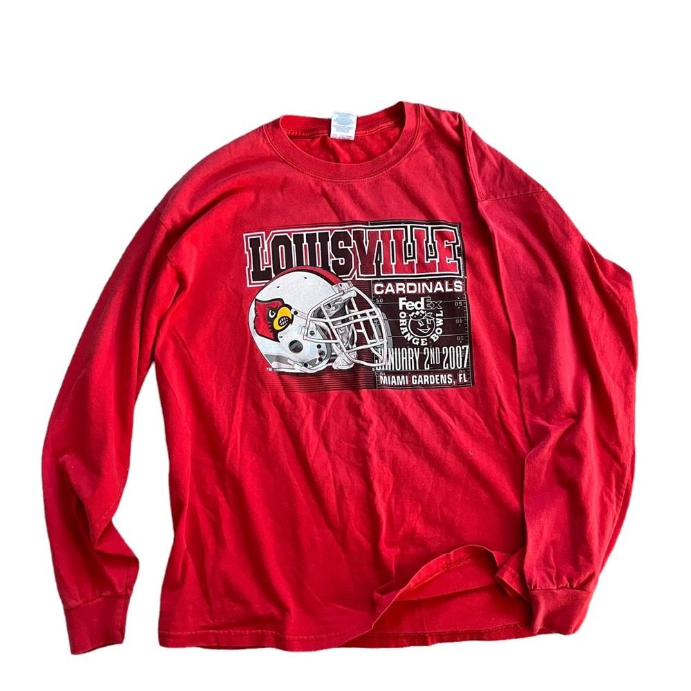 Louisville football graphic long sleeve